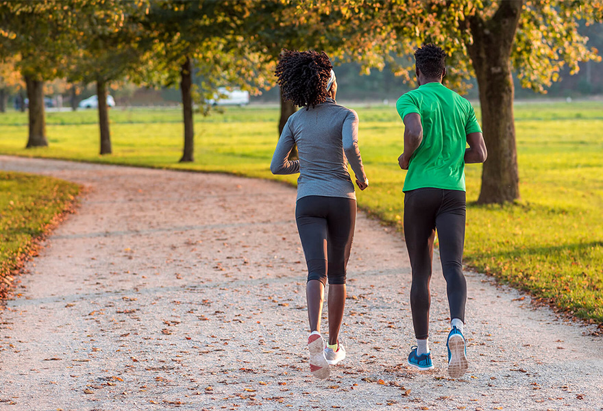 Starting a running routine